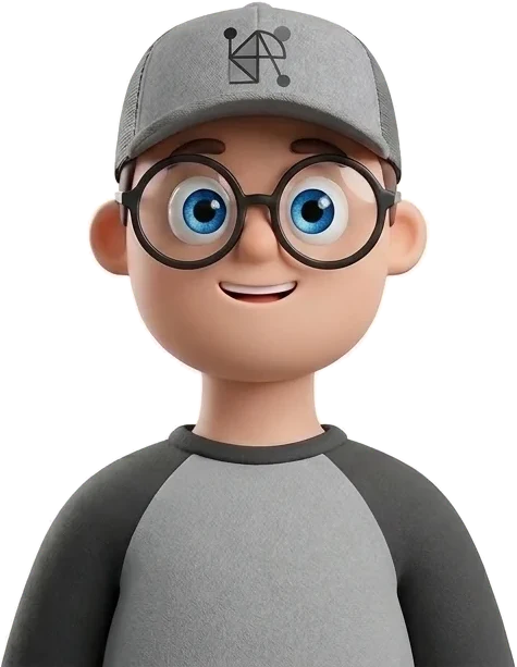 Ryan, Great Design Studio's designer, as a 3D character